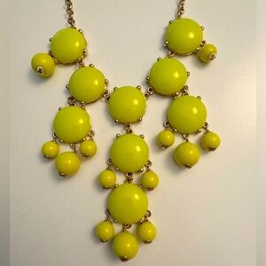 J.Crew Vintage Bubble Necklace in Yellow/Chartreuse